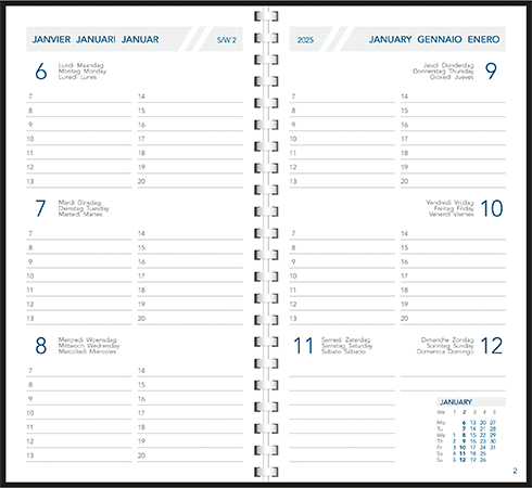 Agenda 2025 Visuplan spirale
