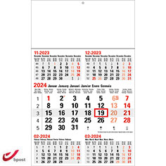 calendrier 5 mois Business Midi