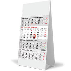 Calendrier de bureau chevalet 4 mois