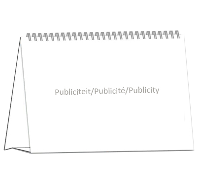 Calendrier de bureau chevalet 2025 sur mesure 13p 21x15cm
