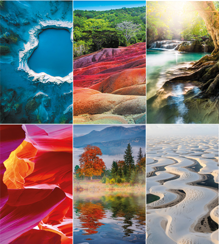 Calendrier mural illustré 2025 Amazing Visions 6p 22x41cm Images