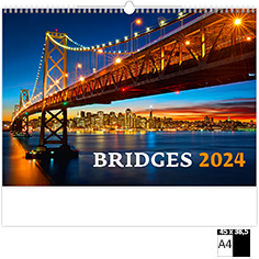 Calendrier publicitaire illustré Bridges