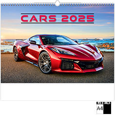 Calendrier publicitaire illustré Cars