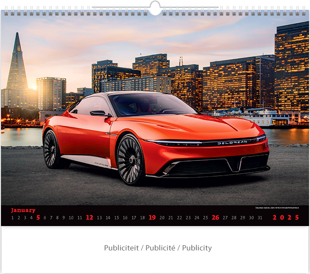 Calendrier mural 2025 Cars 13p 45x38cm