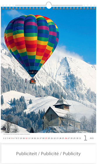 Calendrier mural 2025 Europe 13p 31x52cm