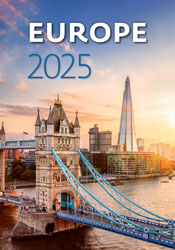Calendrier mural 2025 Europe 13p 31x52cm Page de garde
