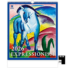 Calendrier publicitaire illustré Expressionism