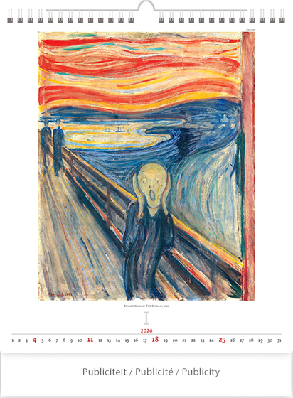 Calendrier mural 2026 Expressionism 13p 45x59cm