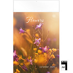 Calendrier publicitaire illustré Flowers