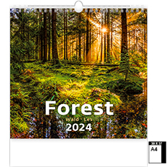 Calendrier publicitaire illustré Deco 2024 Forest