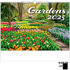 Calendrier publicitaire illustré Gardens