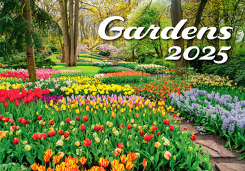 Calendrier mural 2025 Gardens 13p 45x38cm Page de garde