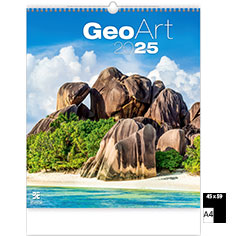 Calendrier publicitaire illustré Geo Art