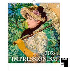 Calendrier publicitaire illustré Impressionism