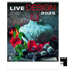 Calendrier publicitaire illustré Live Design