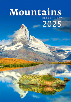 Calendrier mural 2025 Mountains 13p 31x52cm Page de garde