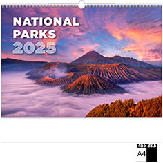 Calendrier publicitaire illustré National Parks