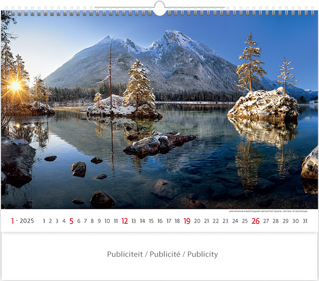 Calendrier mural 2025 National Parks 13p 45x38cm