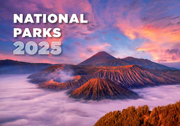 Calendrier mural 2025 National Parks 13p 45x38cm Page de garde
