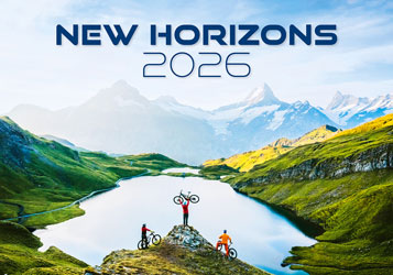 Calendrier mural 2026 New Horizons 13p 45x38cm Page de garde