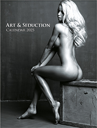 Calendrier mural 2025 Pin-up Art 13p 30x47cm Page de garde