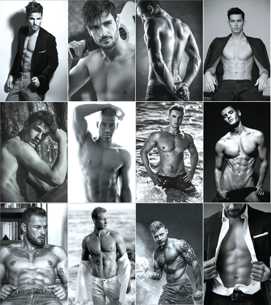 Calendrier mural 2025 Pin-Up Art Men 13p 30x47cm Images