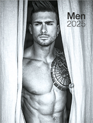 Calendrier mural 2025 Pin-up Art Men 13p 30x47cm Page de garde