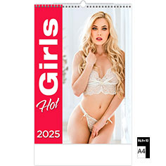 Calendrier publicitaire illustré 2025 Pin-Up Hot Girls