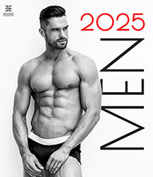 Calendrier mural 2025 Pin-up Men 13p 45x59cm Page de garde