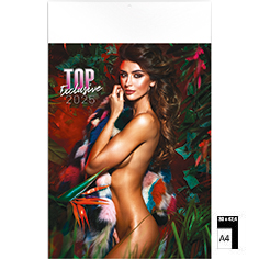 Calendrier publicitaire illustré Pin-up Top Exclusive