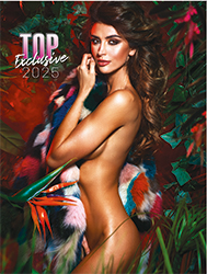 Calendrier mural 2025 Pin-up Top Exclusive 13p 30x47cm Page de garde