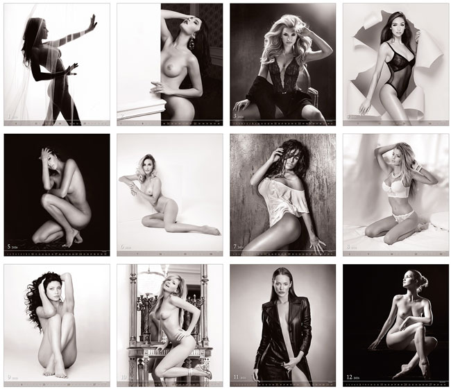 Calendrier mural 2025 Pin-Up Femmes 13p 45x59cm Images