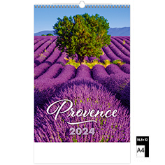 Calendrier publicitaire illustré Provence