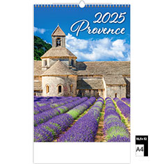 Calendrier publicitaire illustré Provence