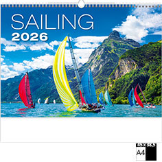 Calendrier publicitaire illustré 2026 Sailing