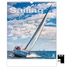 Calendrier publicitaire illustré Sailing