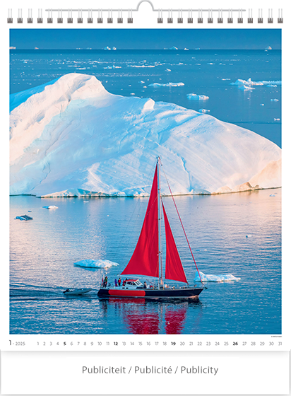 Calendrier mural 2025 Sailing 13p 45x59cm