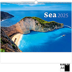 Calendrier publicitaire illustré Sea