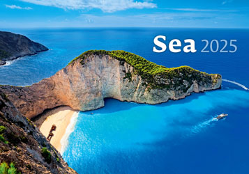 Calendrier mural 2025 Sea 13p 45x38cm Page de garde