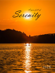 Calendrier mural 2026 Serenity 13p 30x47cm Page de garde