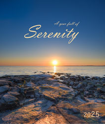 Calendrier mural 2025 Serenity 13p A4 A3 Page de garde