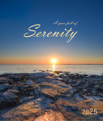 Calendrier mural 2024 Serenity 13p A4 A3 Page de garde