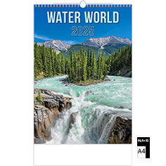 Calendrier publicitaire illustré Water World