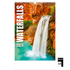 Calendrier publicitaire illustré Waterfalls