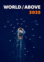 Calendrier mural 2025 World from Above 13p 31x52cm Page de garde